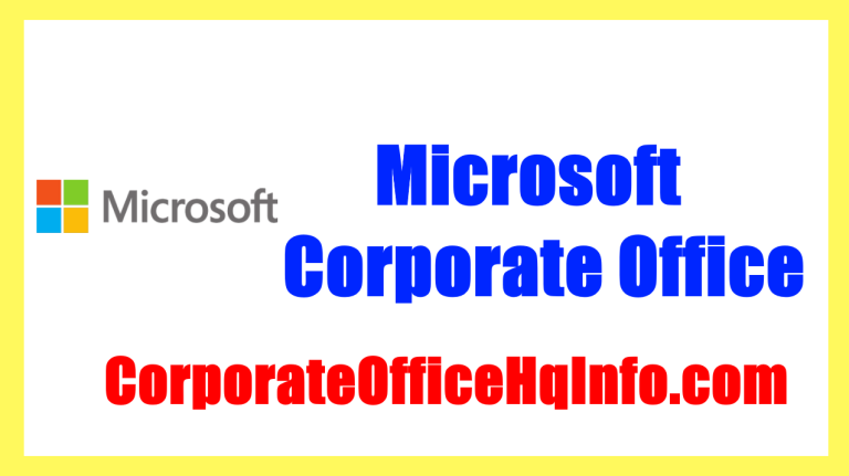 microsoft corporate office phone number